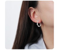 Silver Hoop Earring HO-2598